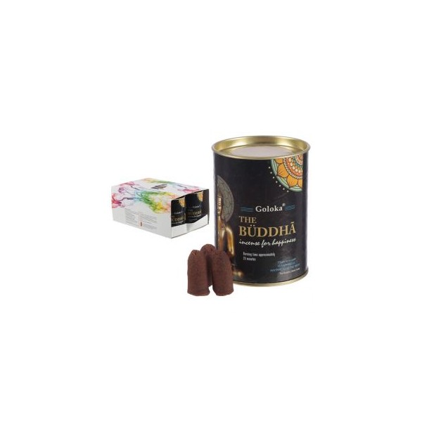 Coni D'incenso Buddha - Goloka Backflow Per Brucia Incensi con Effetto Cascata 24 Coni